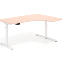 Escritorio Ergonómico Elevable Erghos Axis estructura blanca