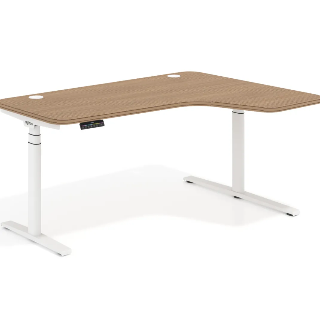 Escritorio Ergonómico Elevable Erghos Axis estructura blanca