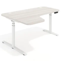 Escritorio Ergonómico Elevable Erghos Axis estructura blanca