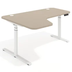 Escritorio Ergonómico Elevable Erghos Axis estructura blanca