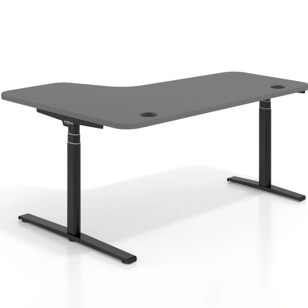 Escritorio Ergonómico Elevable Erghos Axis estructura negra