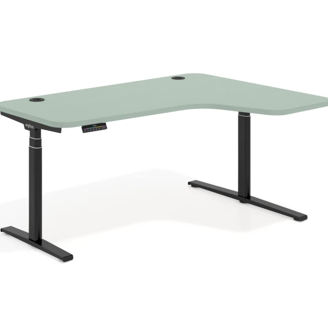 Escritorio Ergonómico Elevable Erghos Axis estructura negra