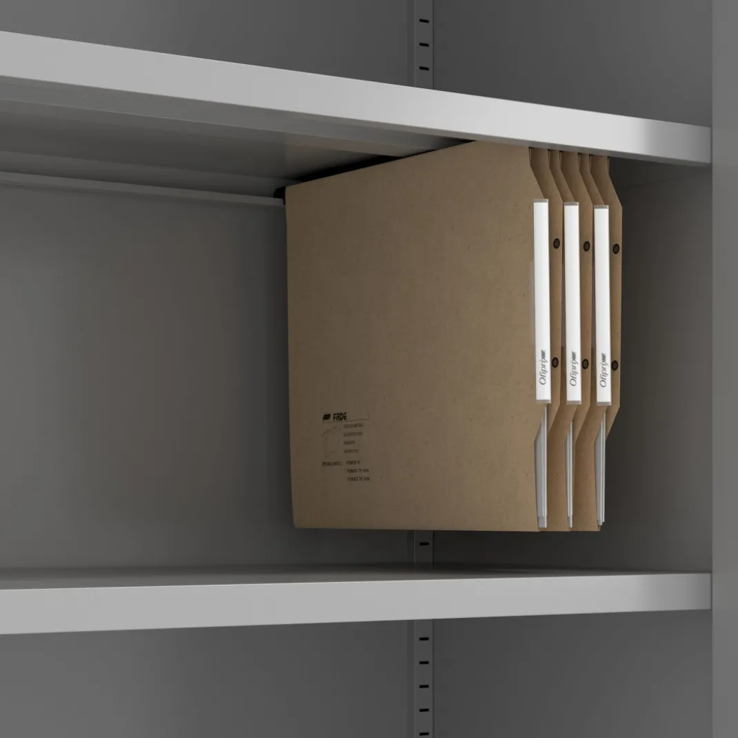 Estanteria metálica de oficina sin puertas Strong 185x92cm
