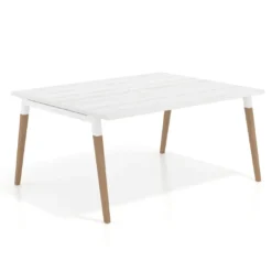 Mesa coworking de reuniones Arki fondo 126 cm, sobre recto