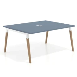 Mesa coworking de reuniones Arki fondo 126 cm, sobre recto