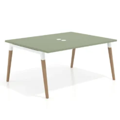 Mesa coworking de reuniones Arki fondo 126 cm, sobre recto