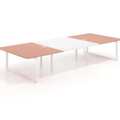 Mesa de cabecera Delta para bench 166 estructura blanca