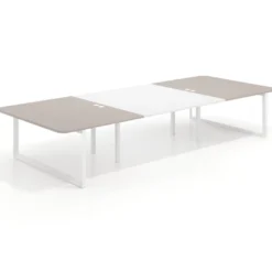 Mesa de cabecera Delta para bench 166 estructura blanca