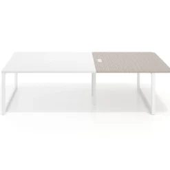 Mesa de cabecera Delta para bench 166 estructura blanca