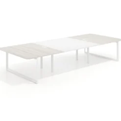 Mesa de cabecera Delta para bench 166 estructura blanca