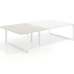 Mesa de cabecera Delta para bench 166 estructura blanca