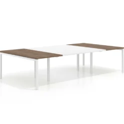 Mesa de cabecera kube para bench 166 estructura blanca