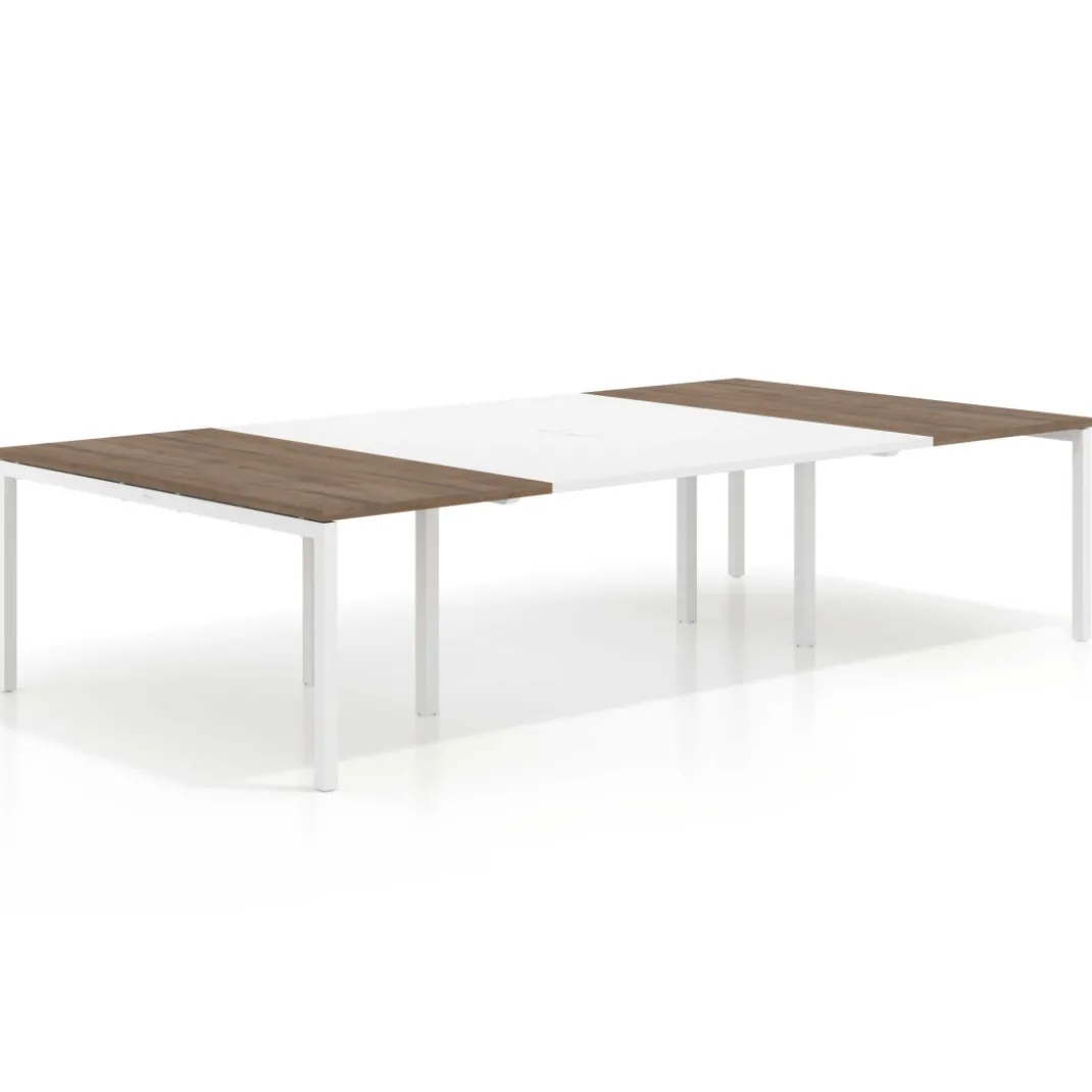 Mesa de cabecera kube para bench 166 estructura blanca