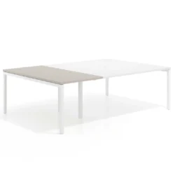 Mesa de cabecera kube para bench 166 estructura blanca