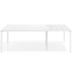 Mesa de cabecera kube para bench 166 estructura blanca