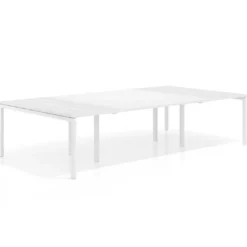 Mesa de cabecera kube para bench 166 estructura blanca