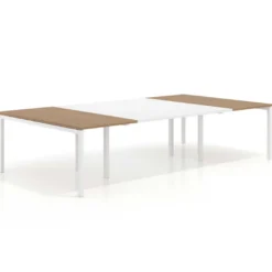 Mesa de cabecera kube para bench 166 estructura blanca