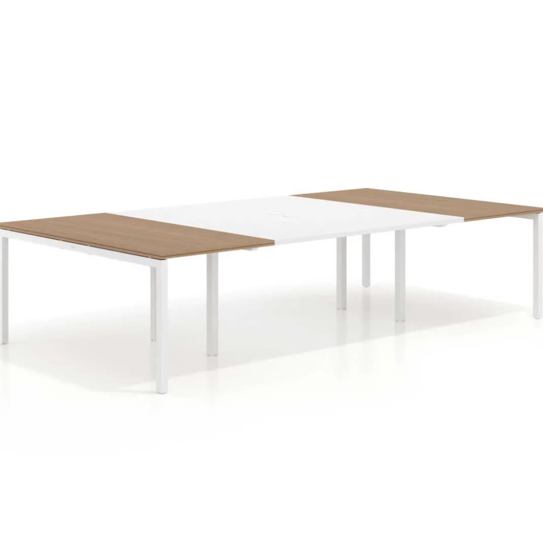 Mesa de cabecera kube para bench 166 estructura blanca