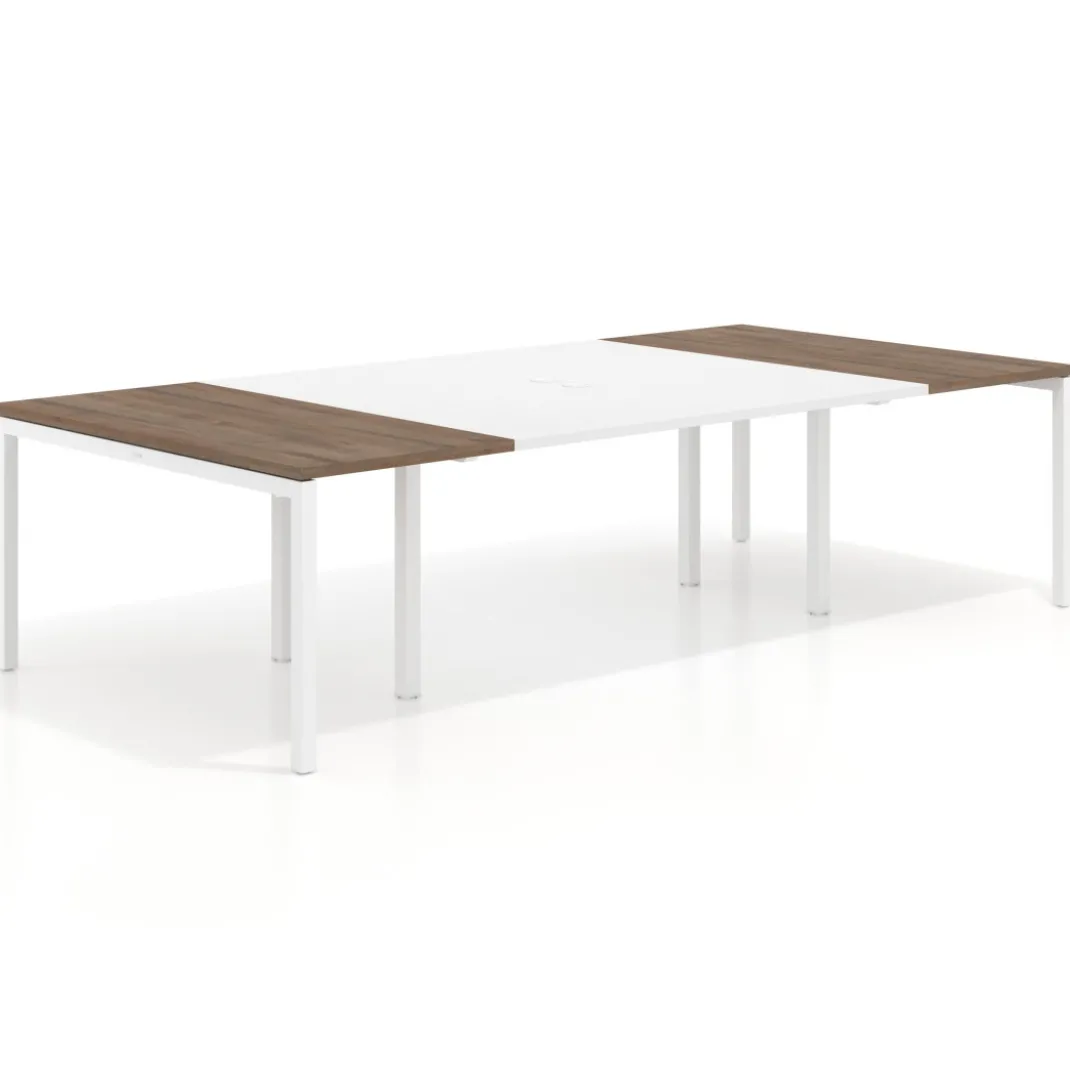 Mesa de cabecera kube para bench 142 estructura blanca