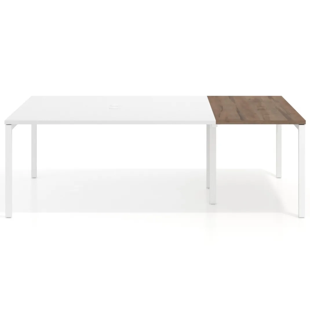 Mesa de cabecera kube para bench 142 estructura blanca
