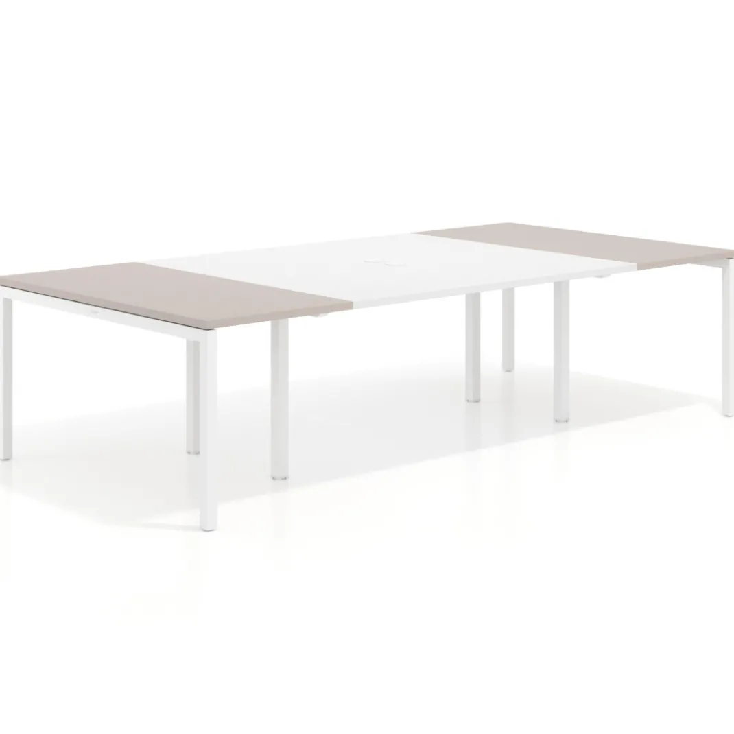 Mesa de cabecera kube para bench 142 estructura blanca