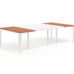 Mesa de cabecera kube para bench 142 estructura blanca