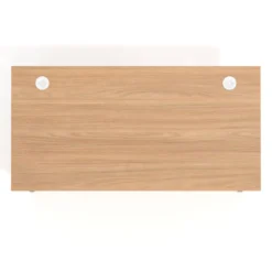 Mesa de despacho Arki, patas de madera maciza, fondo 80cm