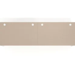 Mesa de despacho progresiva Delta doble, fondo 100cm, estructura blanca