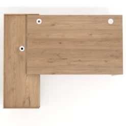 Mesa de dirección con pedestal cajonera Kube fondo 100cm estructura blanca