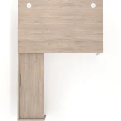 Mesa de dirección en L Kube fondo 100cm con ala WorkPlus estructura blanco