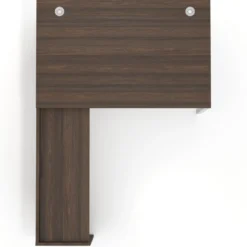 Mesa de dirección en L Kube fondo 100cm con ala WorkPlus estructura aluminio
