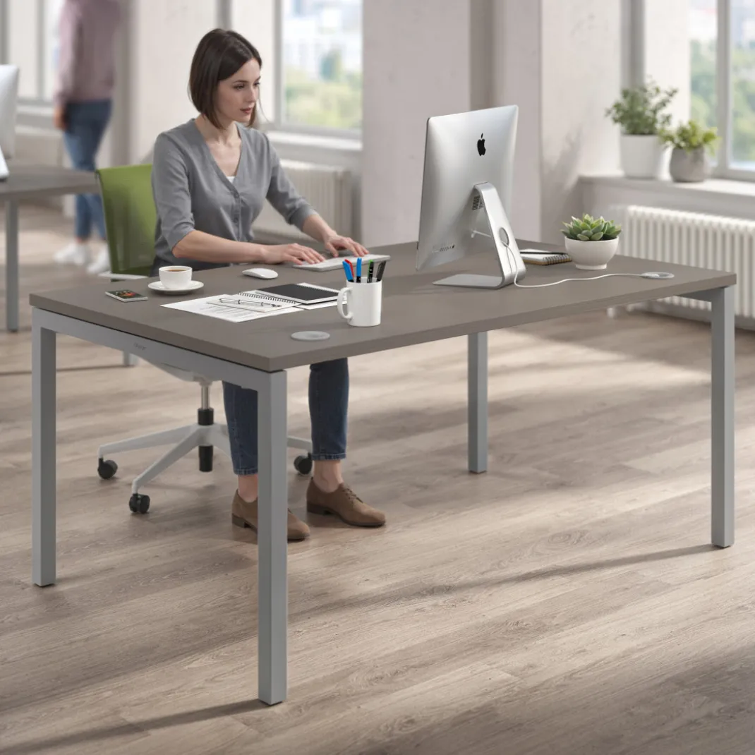 Mesa de dirección Kube fondo 100cm estructura aluminio
