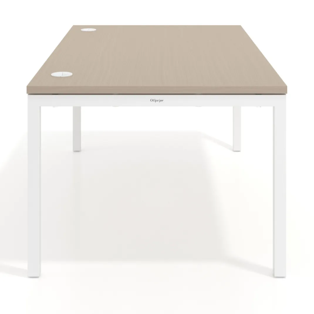 Mesa de dirección Kube fondo 100cm estructura blanca