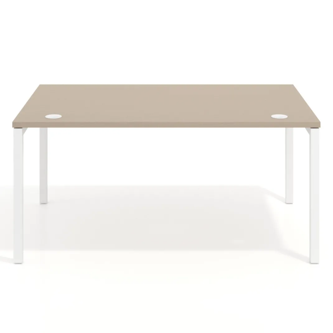 Mesa de dirección Kube fondo 100cm estructura blanca