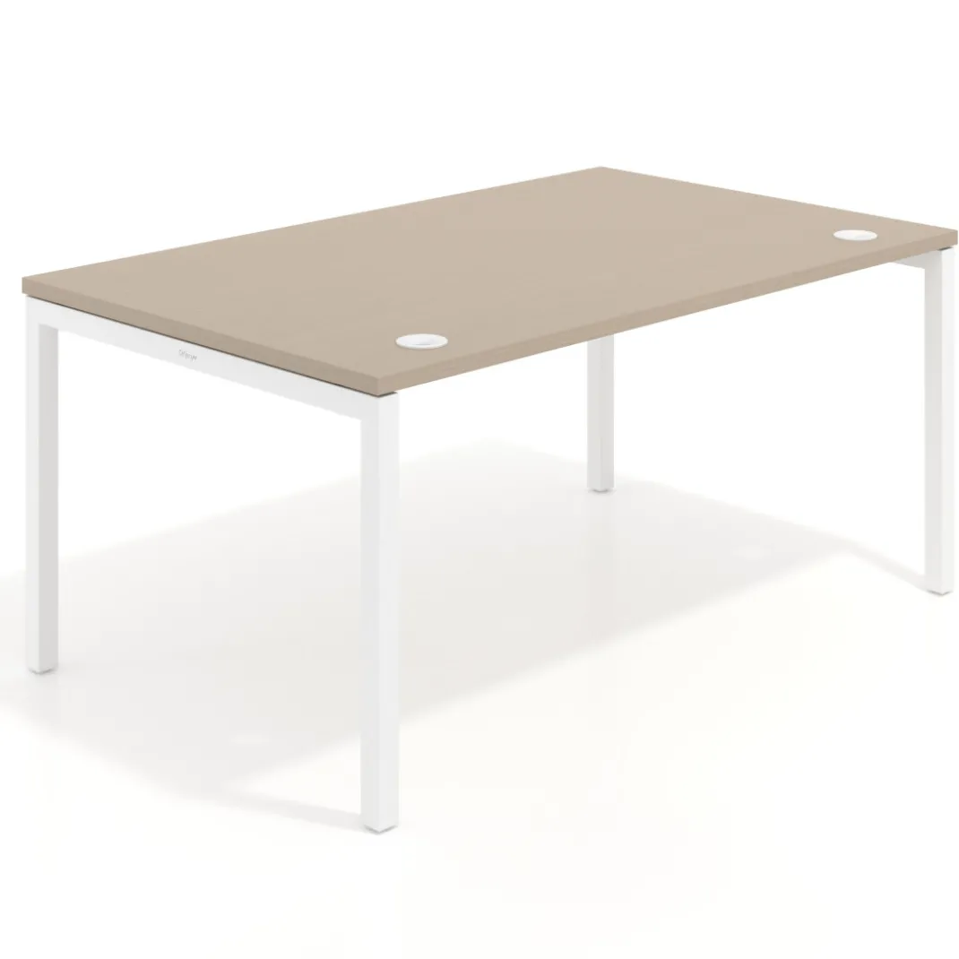 Mesa de dirección Kube fondo 100cm estructura blanca