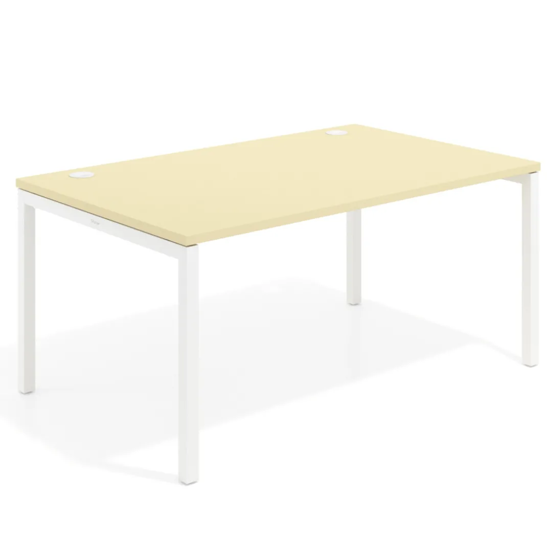 Mesa de dirección Kube fondo 100cm estructura blanca
