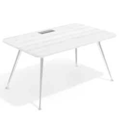 Mesa de dirección Tekno, patas de aluminio inyectado, estructura cromada