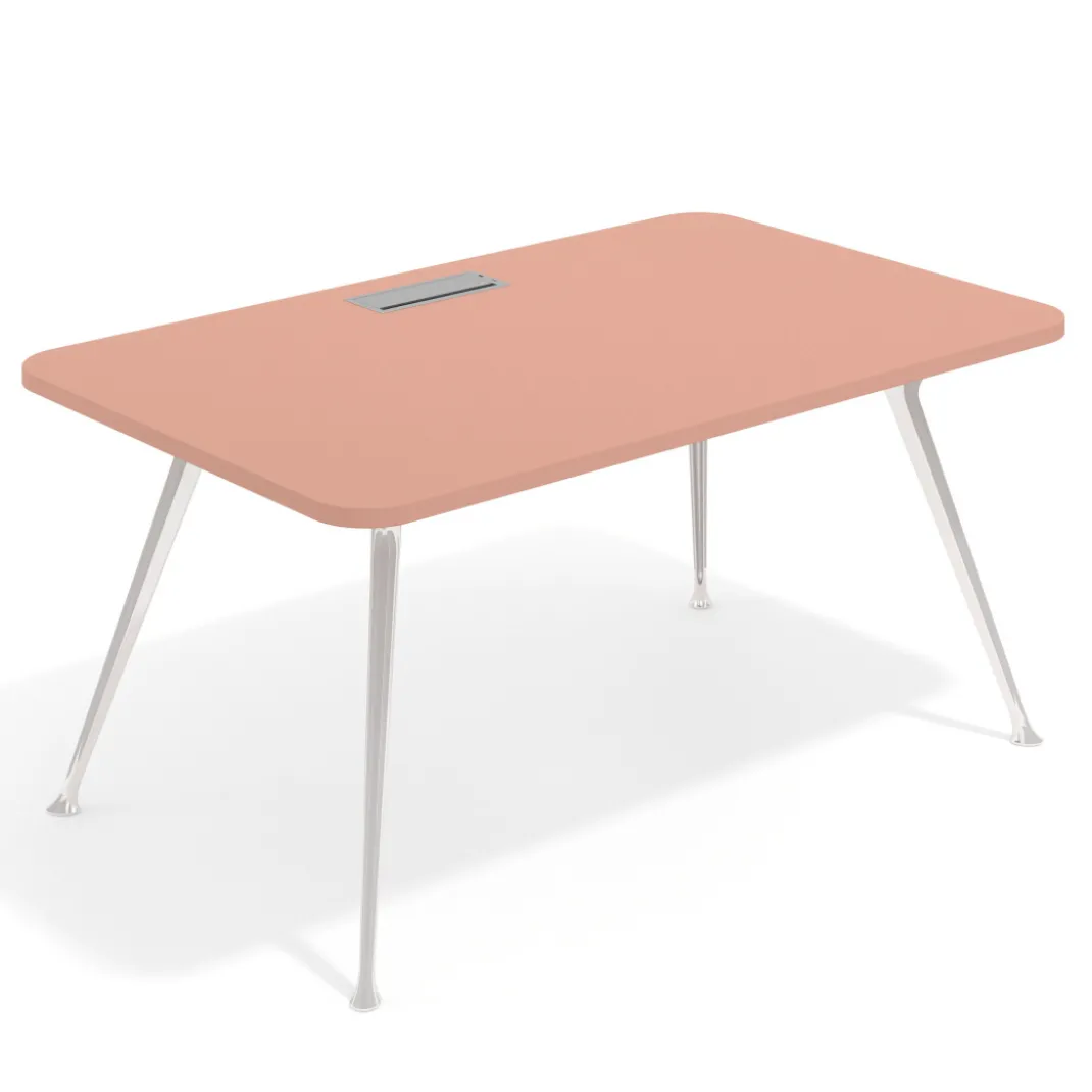 Mesa de dirección Tekno, patas de aluminio inyectado, estructura cromada