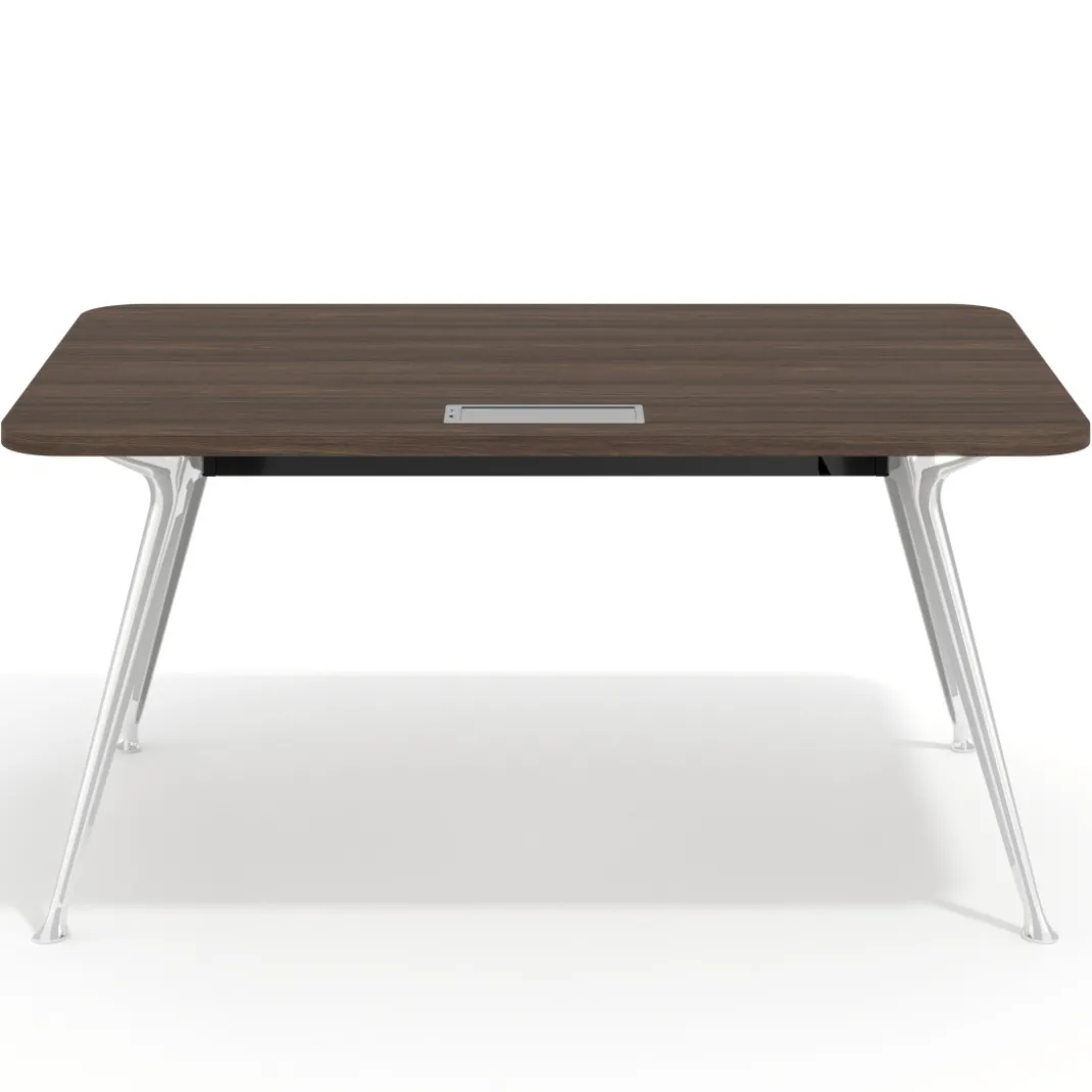 Mesa de dirección Tekno, patas de aluminio inyectado, estructura cromada