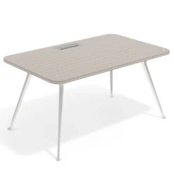Mesa de dirección Tekno, patas de aluminio inyectado, estructura cromada