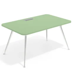 Mesa de dirección Tekno, patas de aluminio inyectado, estructura cromada