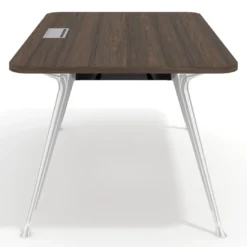 Mesa de dirección Tekno, patas de aluminio inyectado, estructura cromada