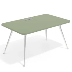 Mesa de dirección Tekno, patas de aluminio inyectado, estructura cromada