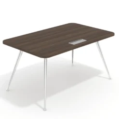 Mesa de dirección Tekno, patas de aluminio inyectado, estructura cromada