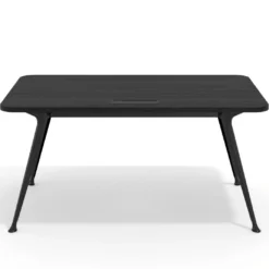 Mesa de dirección Tekno, patas de aluminio inyectado, estructura negra