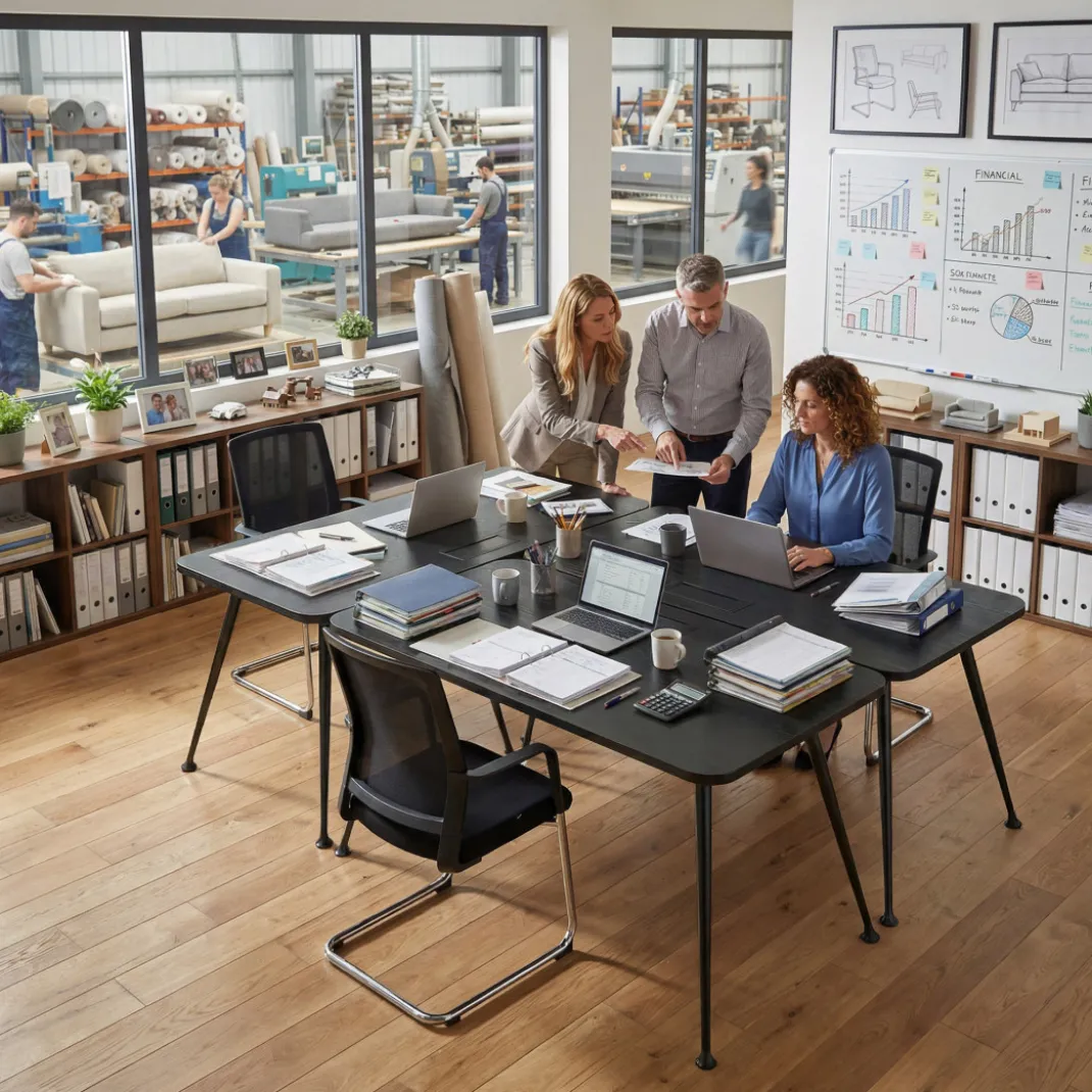 Mesa de dirección Tekno, patas de aluminio inyectado, estructura negra