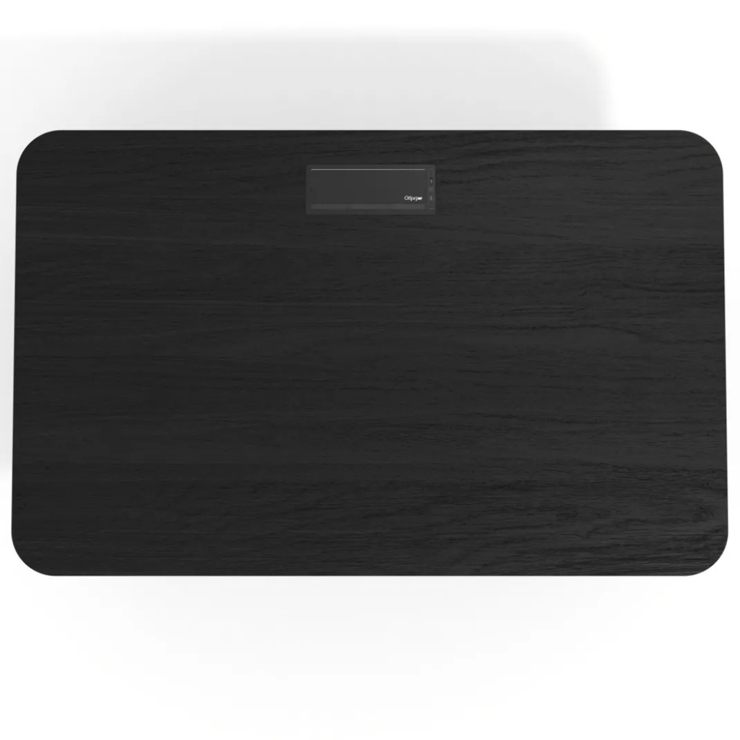 Mesa de dirección Tekno, patas de aluminio inyectado, estructura negra