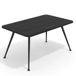 Mesa de dirección Tekno, patas de aluminio inyectado, estructura negra