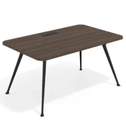 Mesa de dirección Tekno, patas de aluminio inyectado, estructura negra