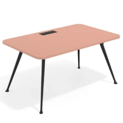 Mesa de dirección Tekno, patas de aluminio inyectado, estructura negra